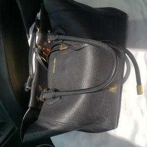 Michael Kors black leather purse